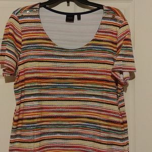 Rafaella multi colored striped top